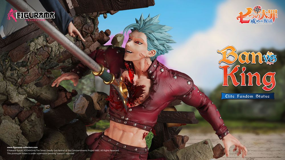 Seven Deadly Sins diorama Elite Fandom 1/6 Ban vs King 54 cm